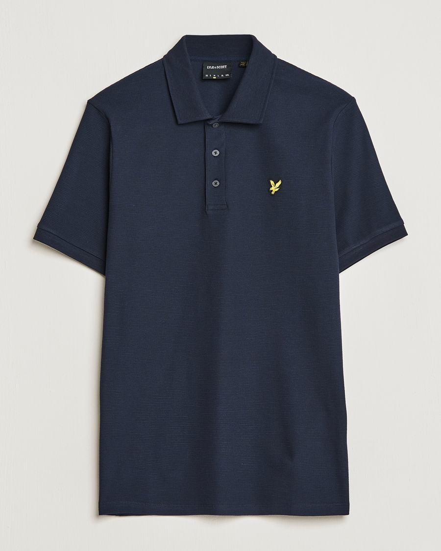 Hombres | Polos | Lyle & Scott | Milano Trim Pique Polo Dark Navy