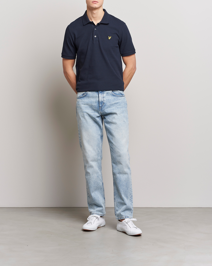 Hombres | Polos | Lyle & Scott | Milano Trim Pique Polo Dark Navy