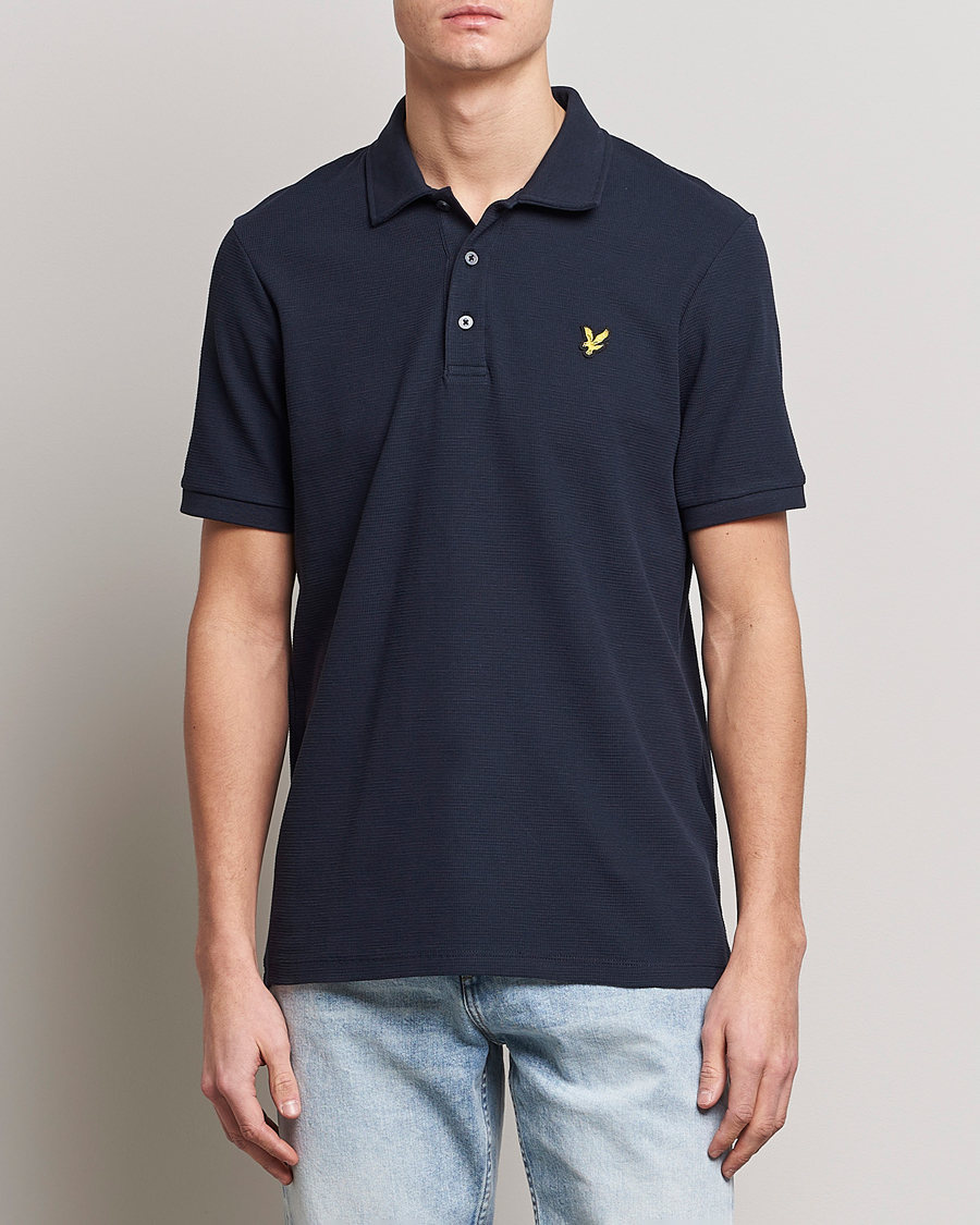 Hombres | Polos | Lyle & Scott | Milano Trim Pique Polo Dark Navy