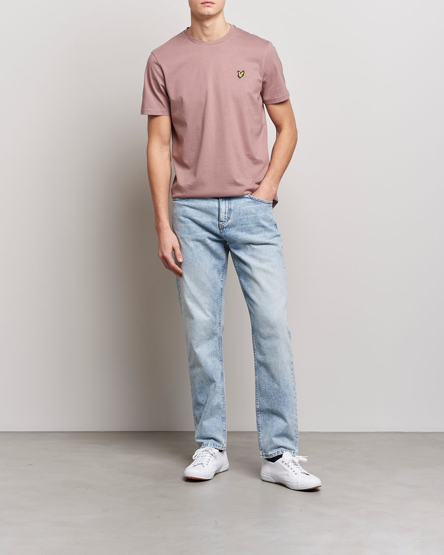 Hombres | Camisetas | Lyle & Scott | Crew Neck Organic Cotton Tee Hutton Pink