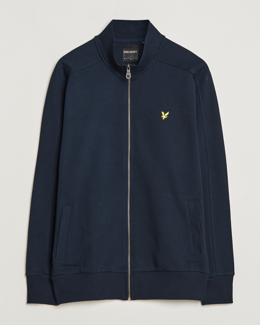 Hombres | Jerséis y prendas de punto | Lyle & Scott | Track Full Zip Sweater Dark Navy