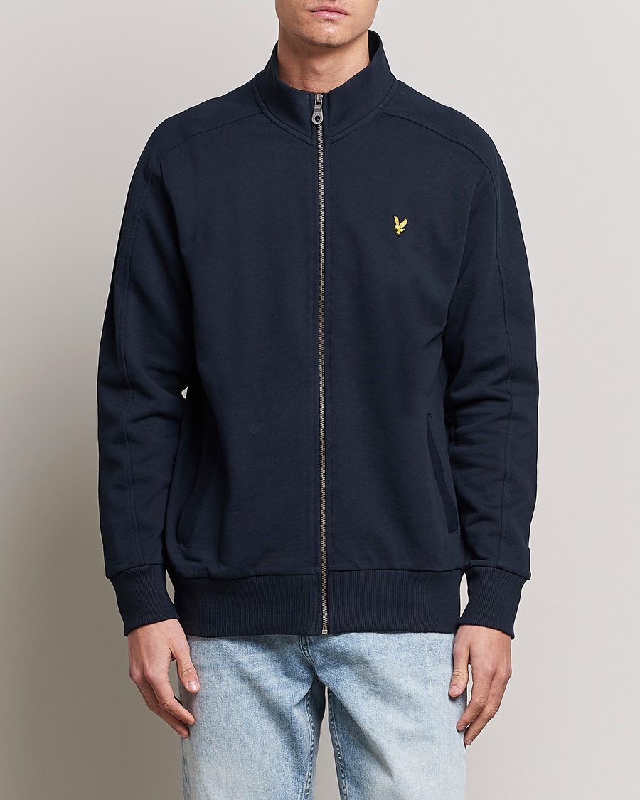 Hombres | Jerséis y prendas de punto | Lyle & Scott | Track Full Zip Sweater Dark Navy