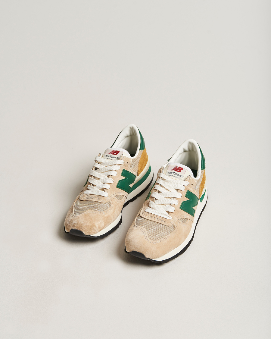 Hombres | New Balance 990 Made In USA Sneakers Tan | New Balance | 990 Made In USA Sneakers Tan