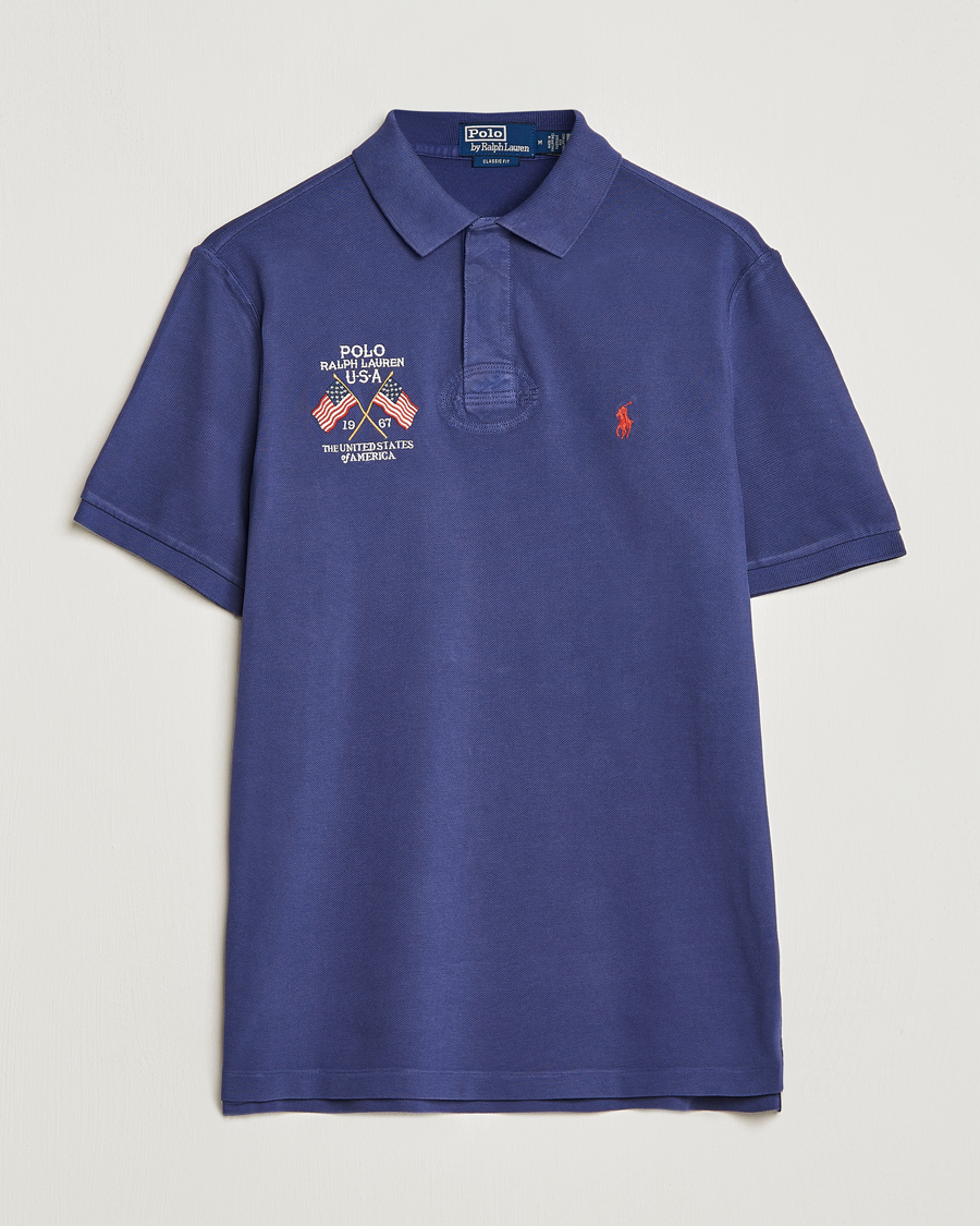 Hombres | Polos | Polo Ralph Lauren | Classic Fit Flag Polo Boathouse Navy
