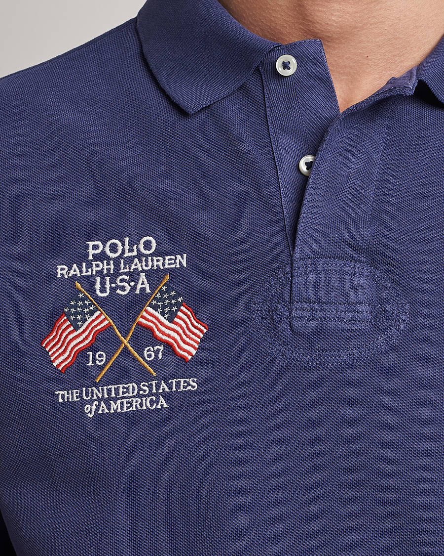 Hombres | Polos | Polo Ralph Lauren | Classic Fit Flag Polo Boathouse Navy