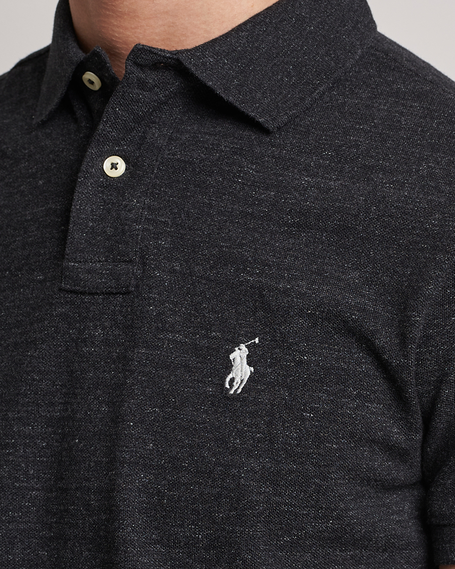 Hombres | Polos | Polo Ralph Lauren | Custom Slim Fit Polo Black Marl Heather