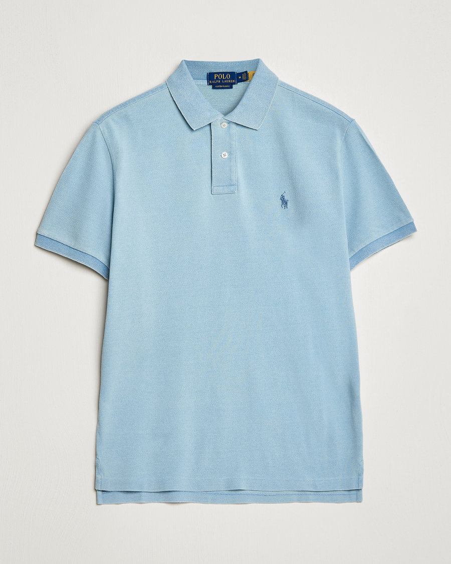 Hombres | Polos | Polo Ralph Lauren | Custom Slim Fit Polo Light Indigo