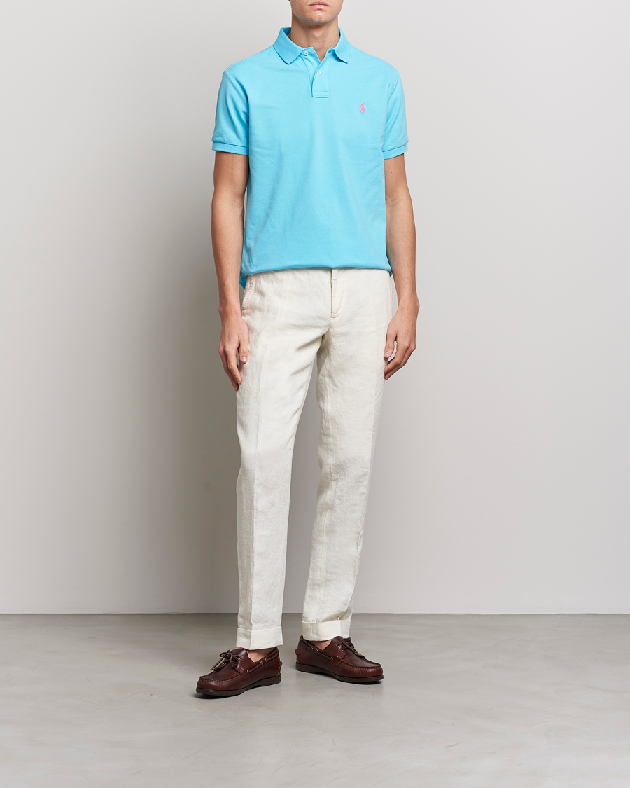Hombres | Polos | Polo Ralph Lauren | Custom Slim Fit Polo Turquoise Nova