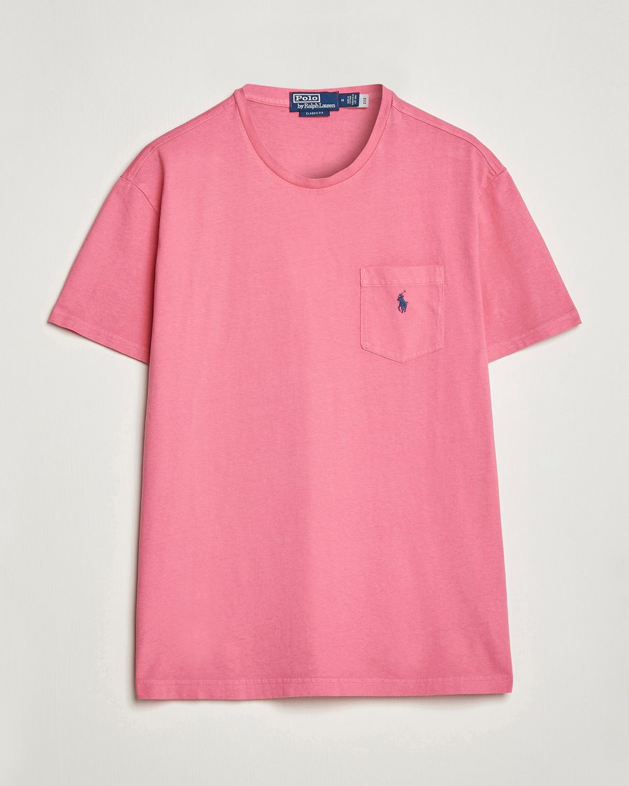 Hombres | Camisetas | Polo Ralph Lauren | Cotton/Linen Crew Neck T-Shirt Red Sky
