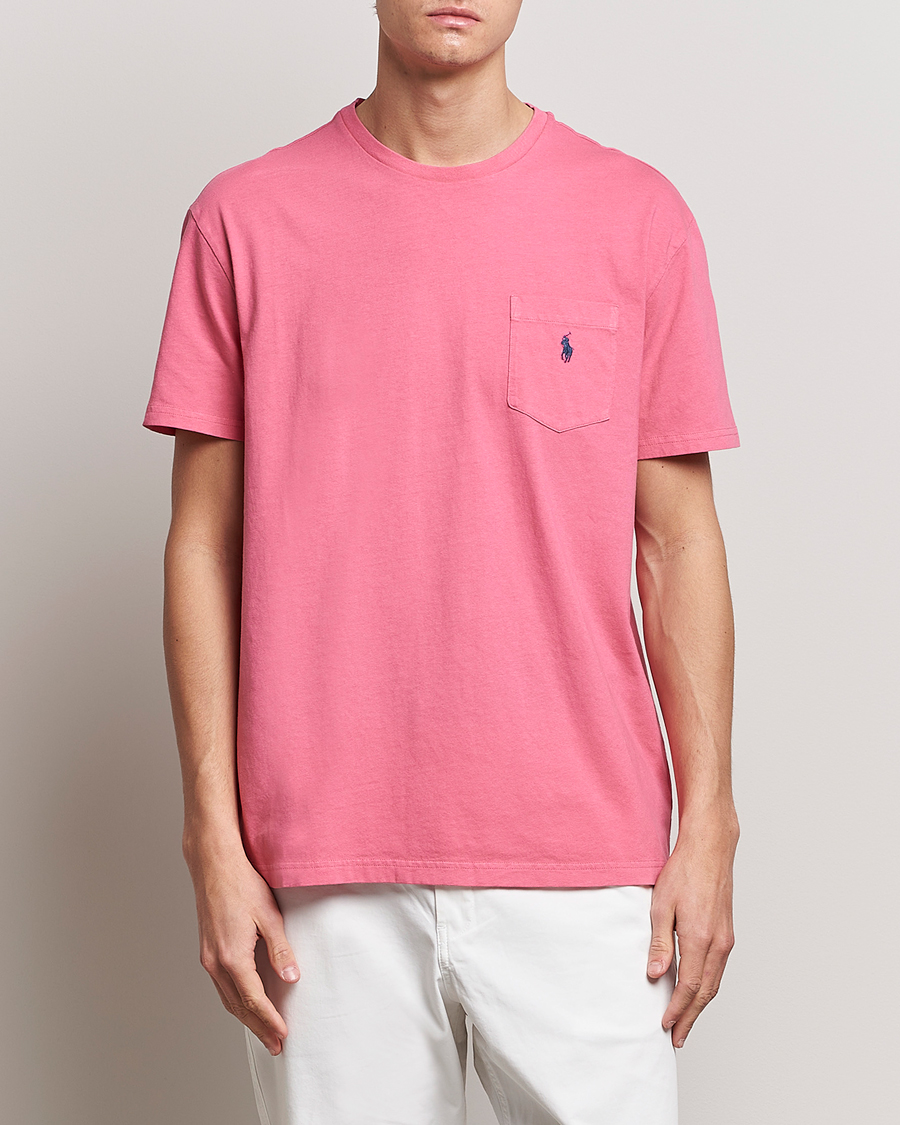 Hombres | Camisetas | Polo Ralph Lauren | Cotton/Linen Crew Neck T-Shirt Red Sky