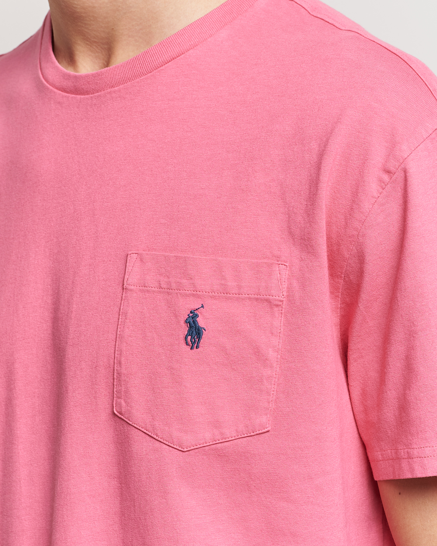 Hombres | Camisetas | Polo Ralph Lauren | Cotton/Linen Crew Neck T-Shirt Red Sky