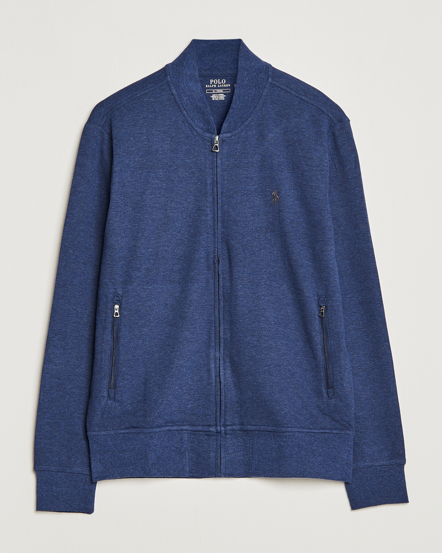 Hombres | Jerséis y prendas de punto | Polo Ralph Lauren | Double Knit Full-Zip Sweater Spring Navy Heather