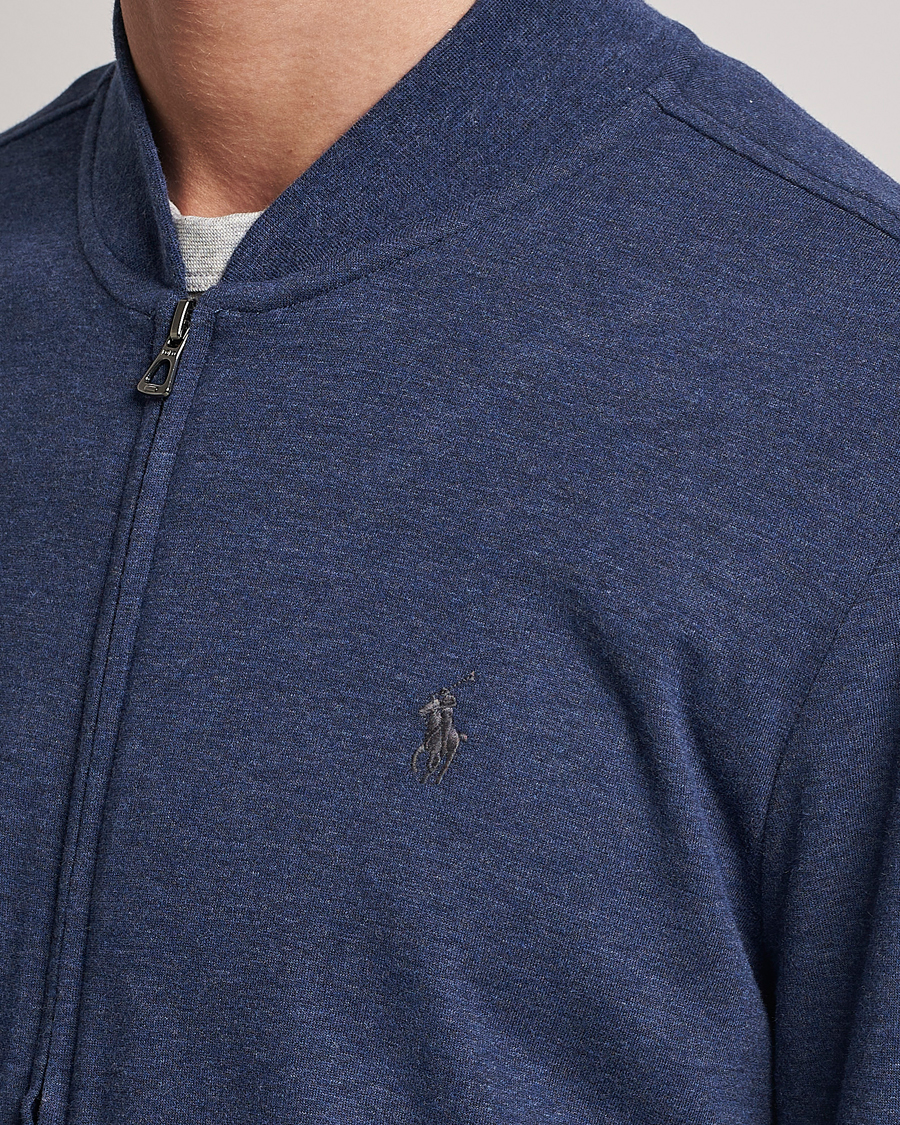Hombres | Jerséis y prendas de punto | Polo Ralph Lauren | Double Knit Full-Zip Sweater Spring Navy Heather