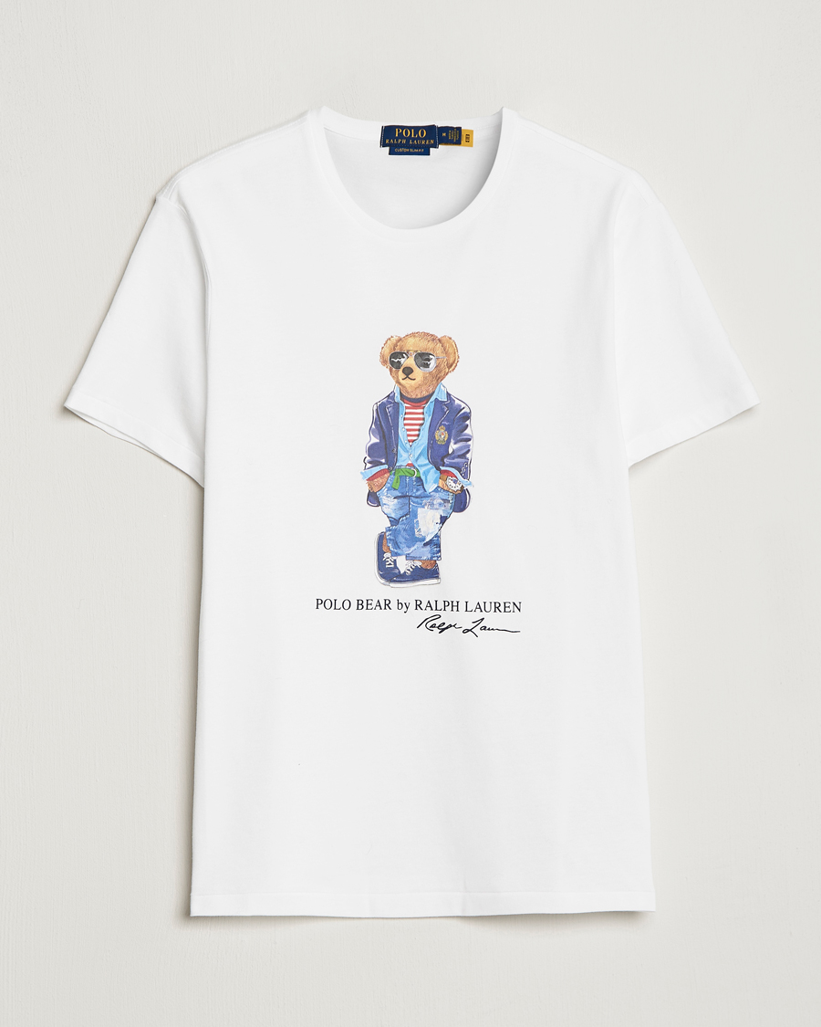 Hombres | Camisetas | Polo Ralph Lauren | Printed Regatta Bear Crew Neck T-Shirt White