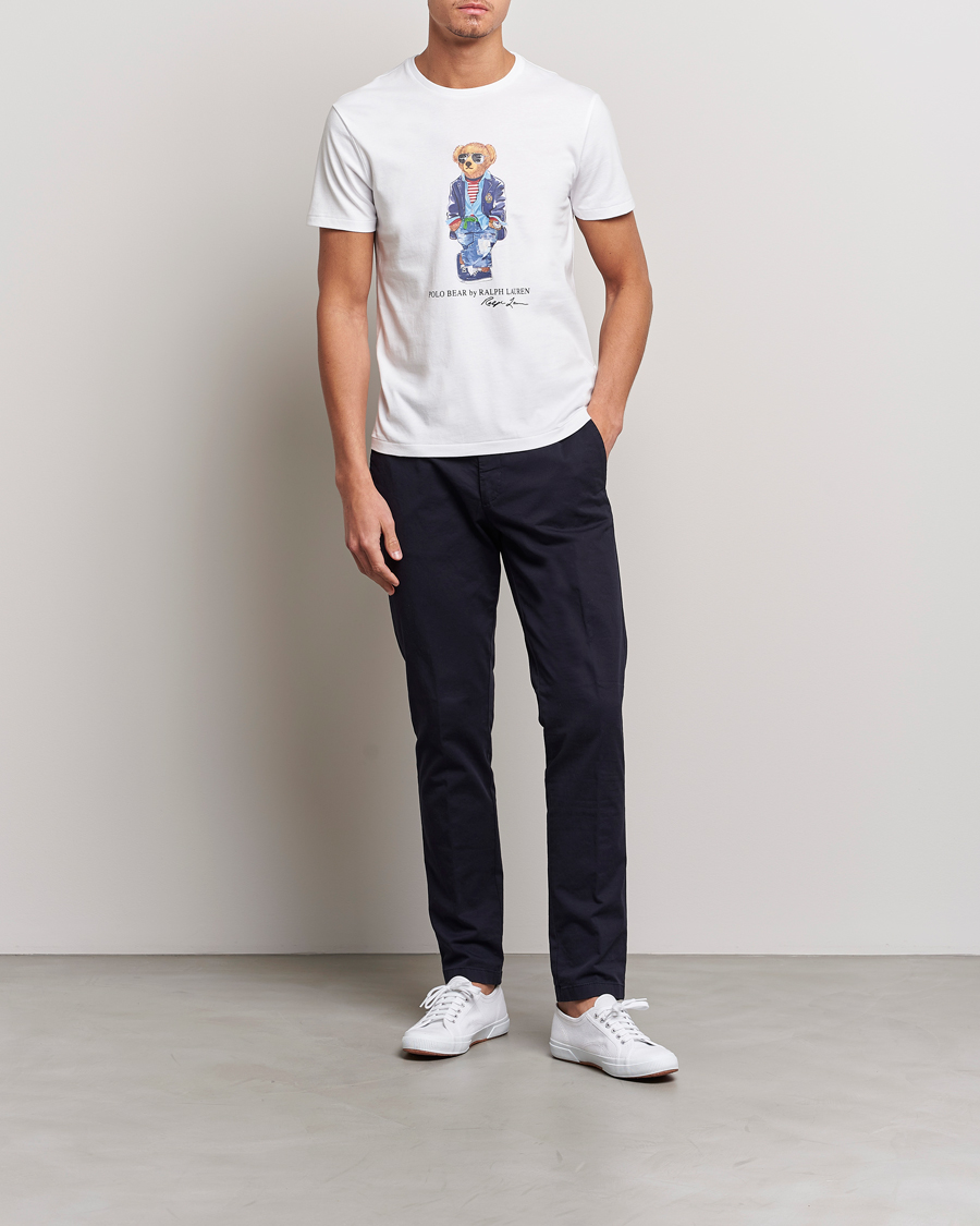 Hombres | Camisetas | Polo Ralph Lauren | Printed Regatta Bear Crew Neck T-Shirt White