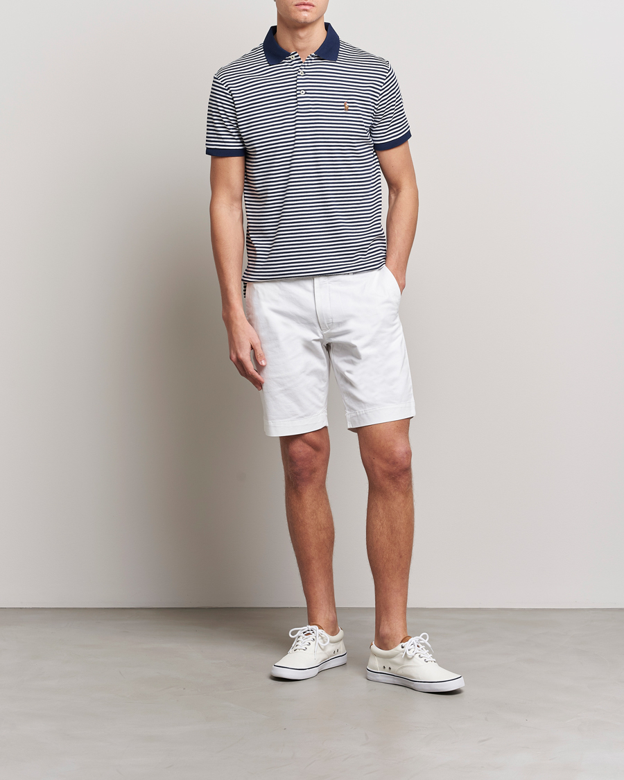 Hombres | Polos | Polo Ralph Lauren | Luxury Pima Cotton Striped Polo French Navy/White