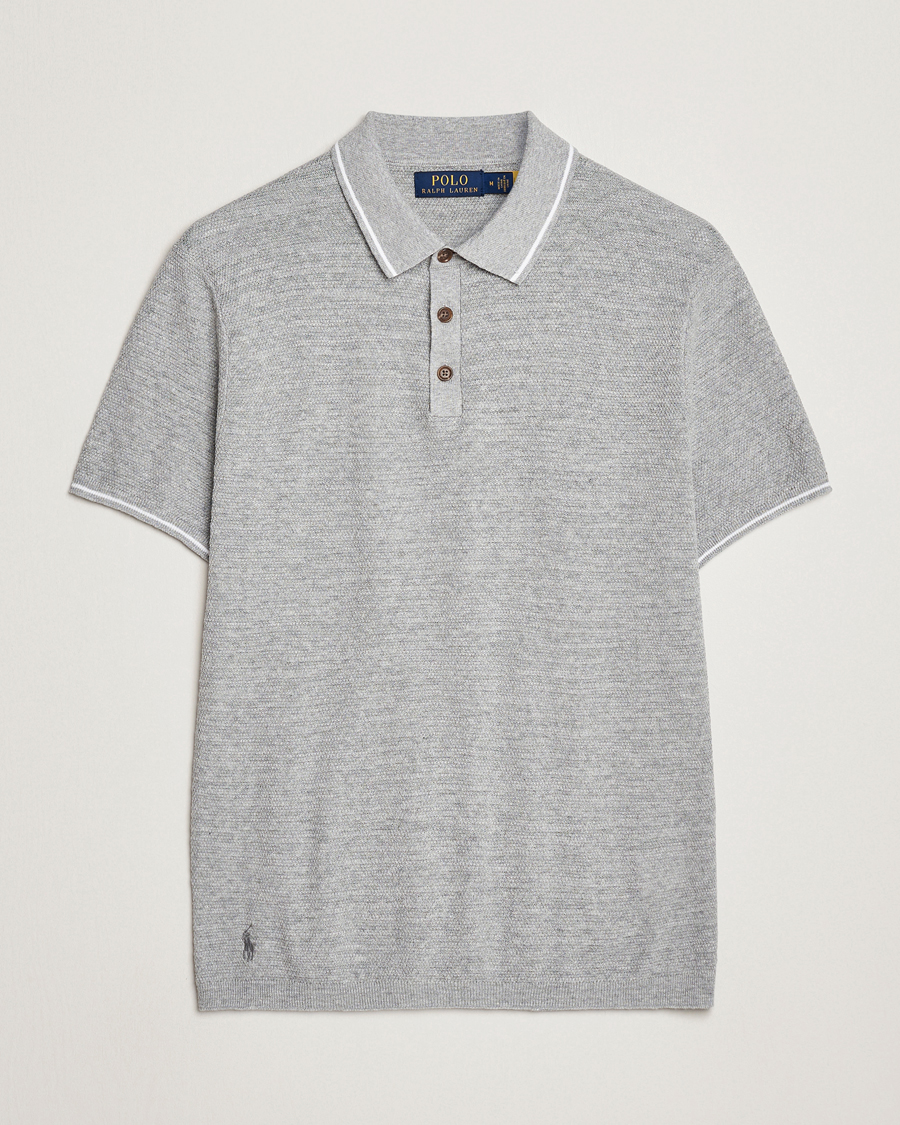 Hombres | Polos | Polo Ralph Lauren | Cotton/Linen Textured Polo Andover Heather