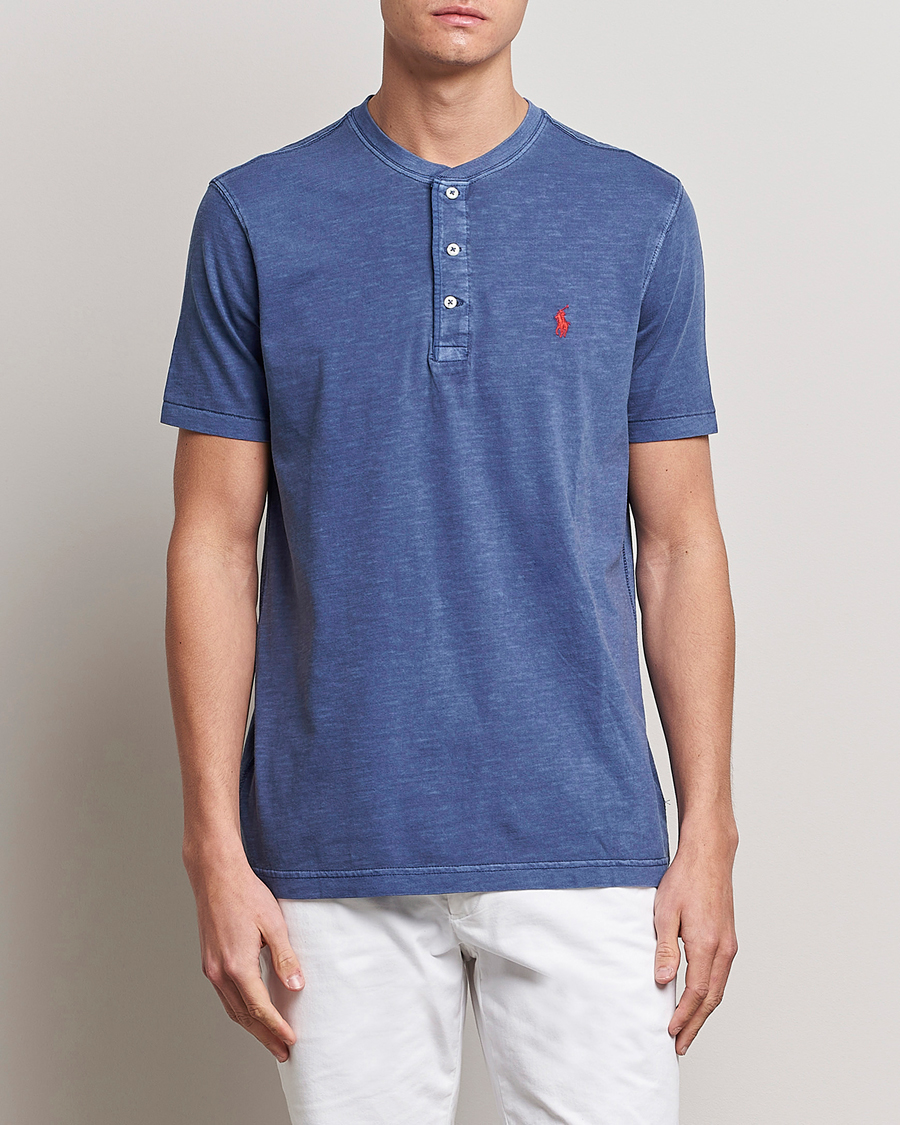 Hombres | Camisetas | Polo Ralph Lauren | Slub Jersey Henley T-Shirt Light Navy