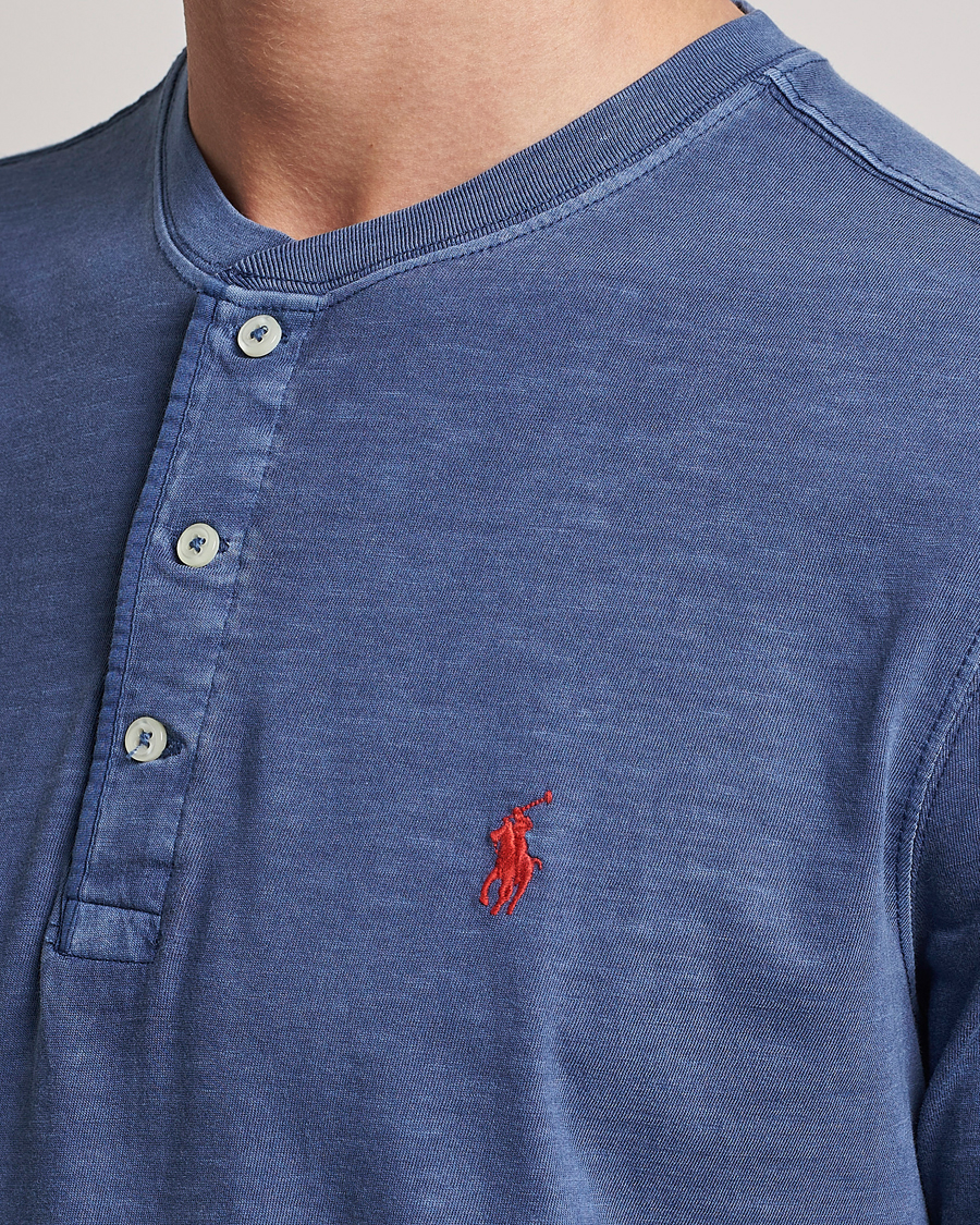 Hombres | Camisetas | Polo Ralph Lauren | Slub Jersey Henley T-Shirt Light Navy