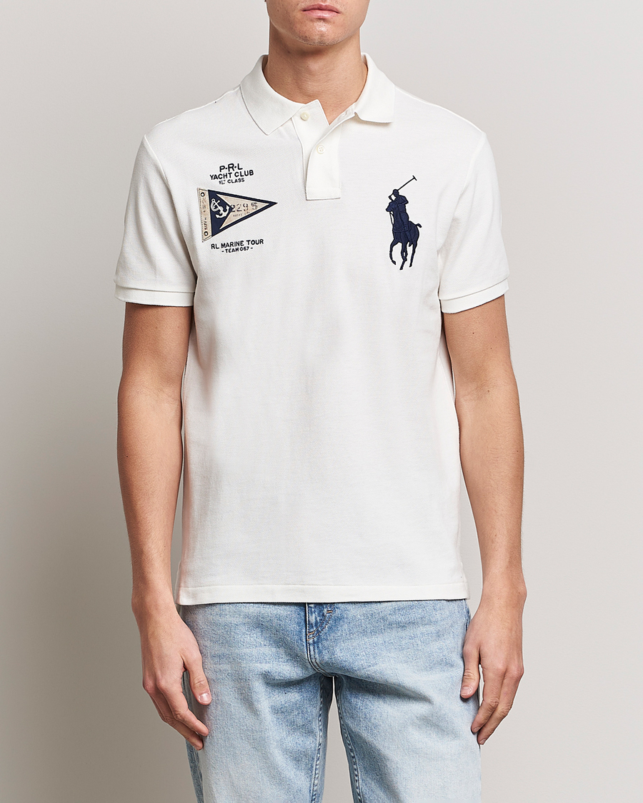 Hombres | Polos | Polo Ralph Lauren | Custom Slim Fit Regatta Polo Nevis White
