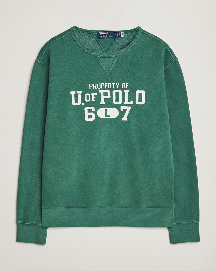 Hombres | Jerséis y prendas de punto | Polo Ralph Lauren | Fleece Logo Sweatshirt Washed Forest