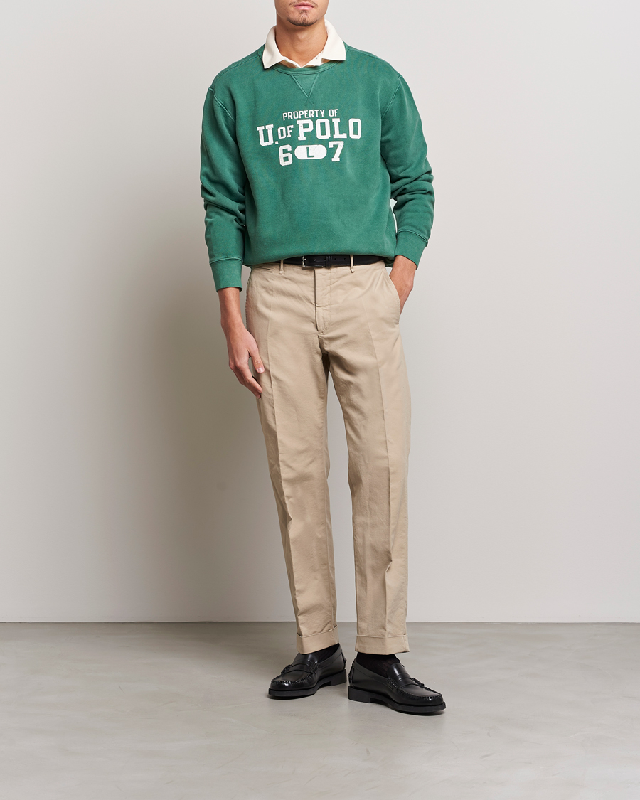 Hombres | Jerséis y prendas de punto | Polo Ralph Lauren | Fleece Logo Sweatshirt Washed Forest
