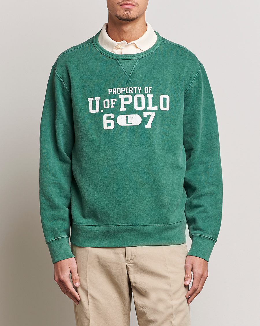 Hombres | Jerséis y prendas de punto | Polo Ralph Lauren | Fleece Logo Sweatshirt Washed Forest