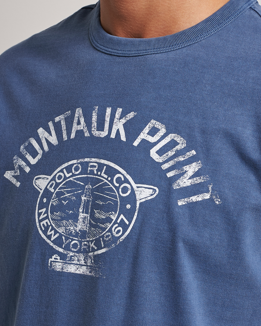 Hombres | Camisetas | Polo Ralph Lauren | Graphic Logo Jerset Crew Neck T-Shirt Earth Blue