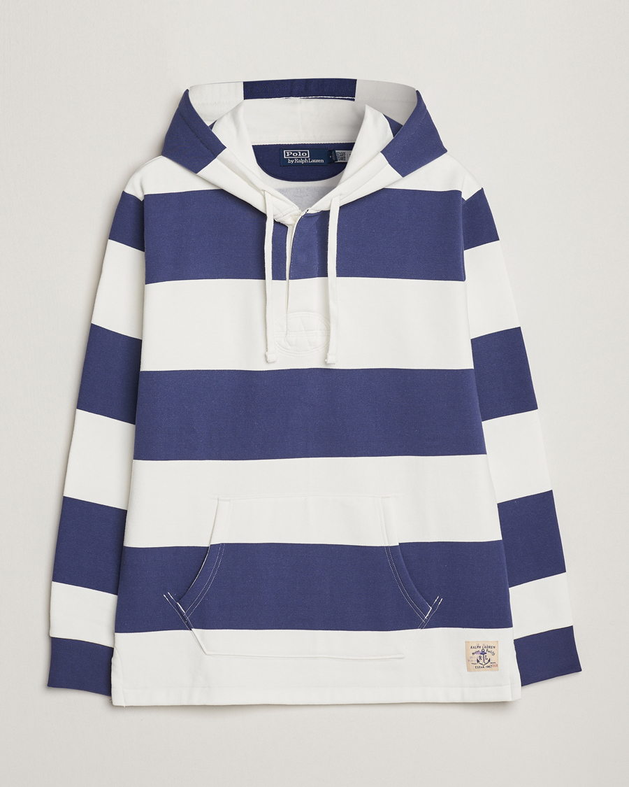 Hombres | Jerséis y prendas de punto | Polo Ralph Lauren | Jersey Blockstriped Hoodie Boat Navy/White
