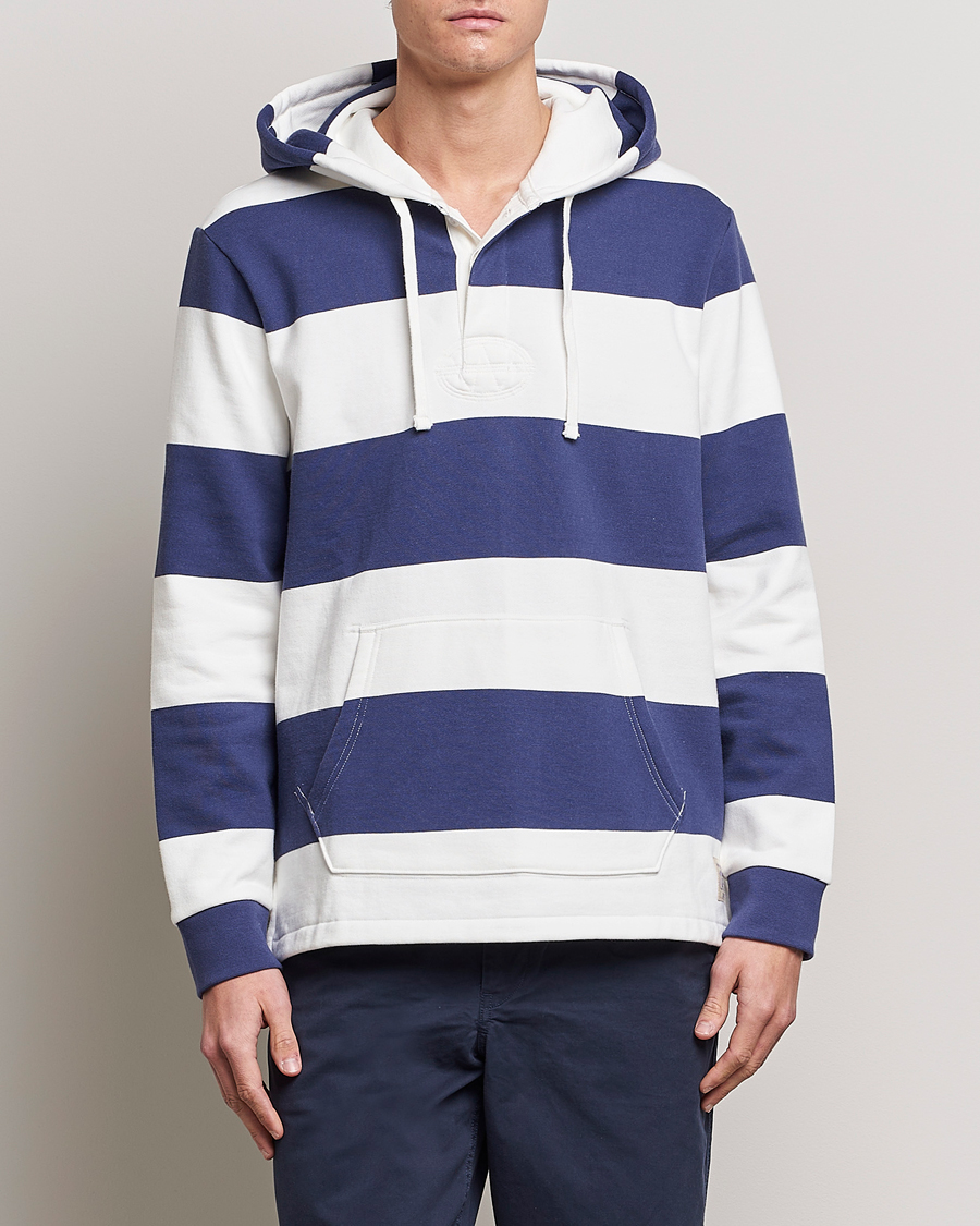 Hombres | Jerséis y prendas de punto | Polo Ralph Lauren | Jersey Blockstriped Hoodie Boat Navy/White