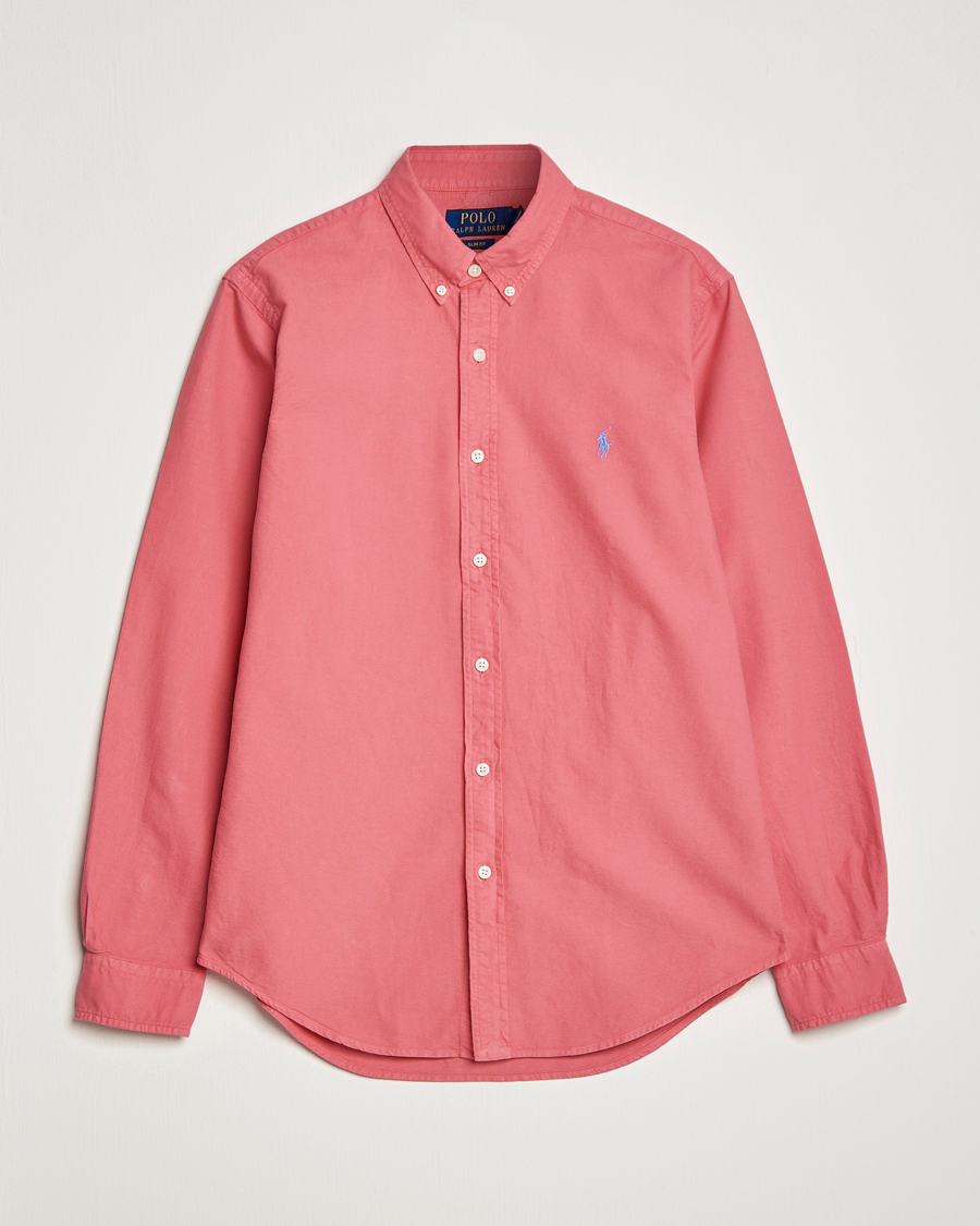 Hombres | Camisas | Polo Ralph Lauren | Slim Fit Garment Dyed Oxford Red Sky