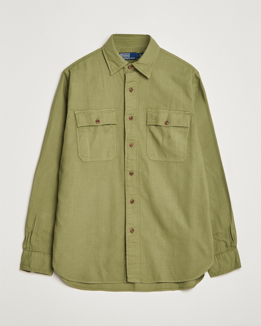 Hombres | Camisas | Polo Ralph Lauren | Cotton Overshirt Sage Olive