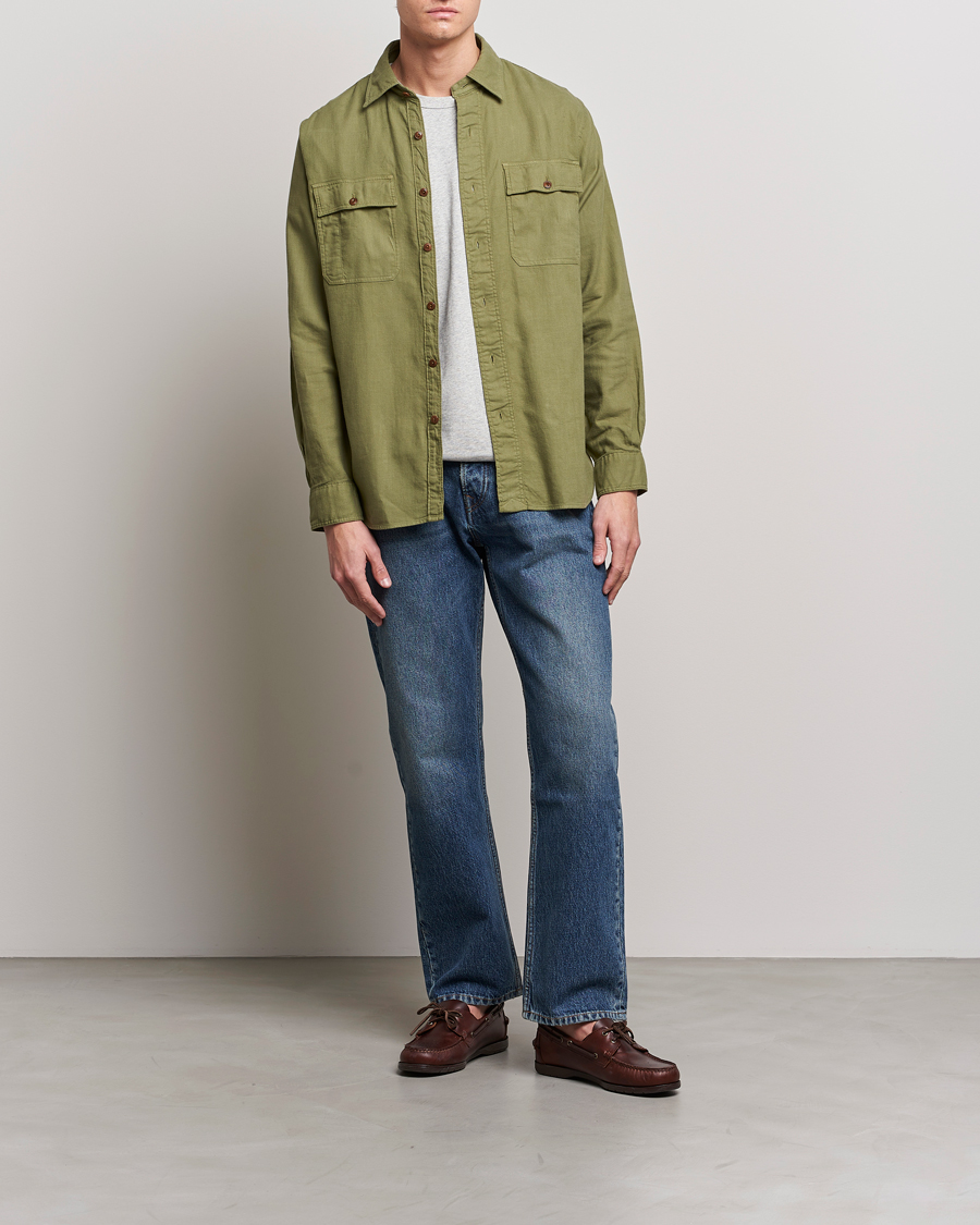 Hombres | Camisas | Polo Ralph Lauren | Cotton Overshirt Sage Olive