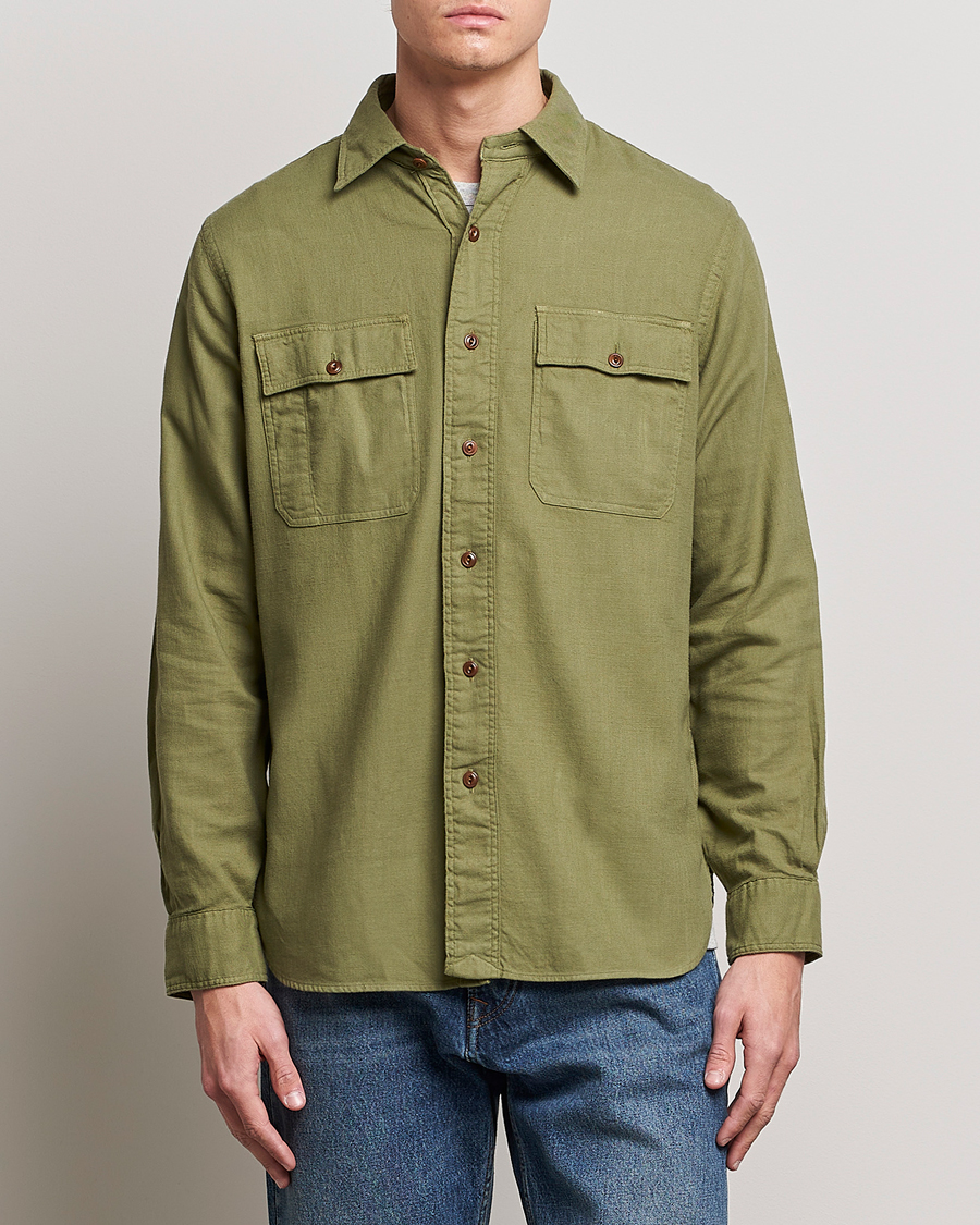 Hombres | Camisas | Polo Ralph Lauren | Cotton Overshirt Sage Olive