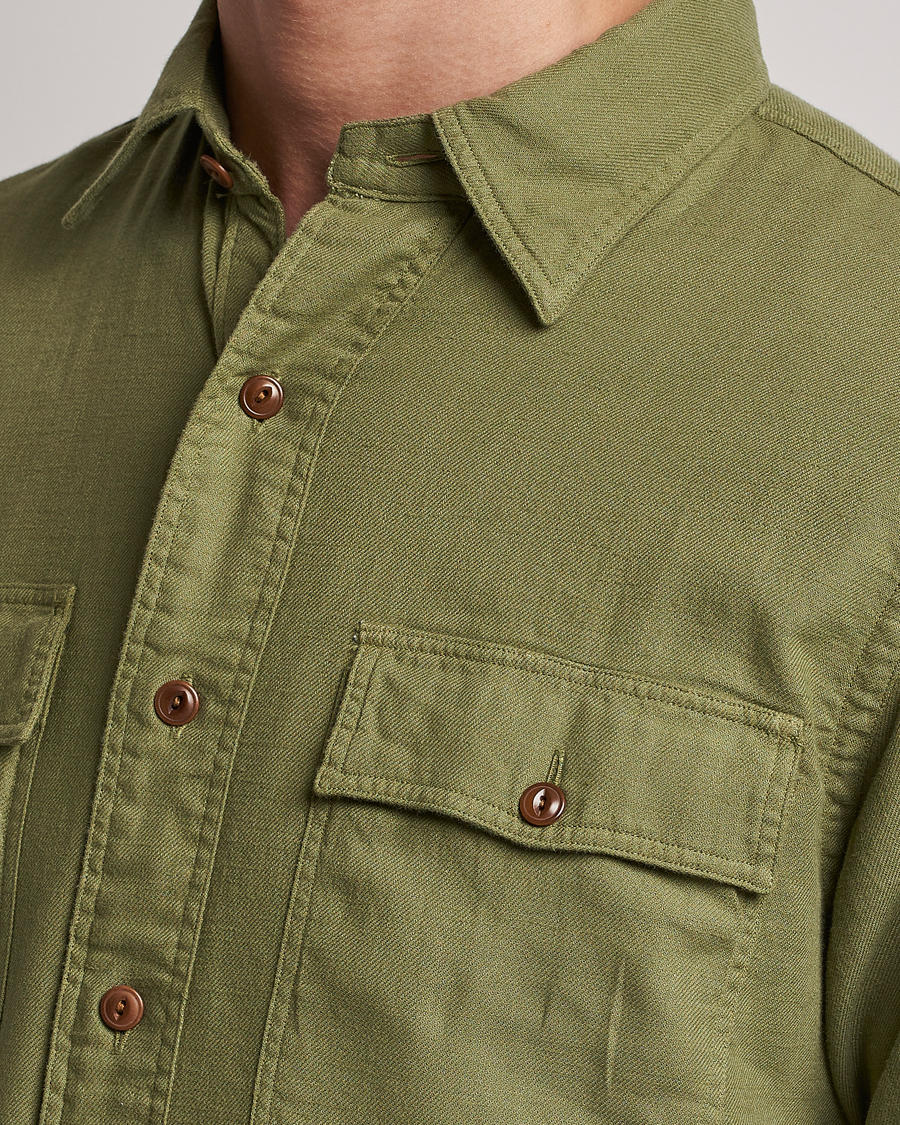 Hombres | Camisas | Polo Ralph Lauren | Cotton Overshirt Sage Olive