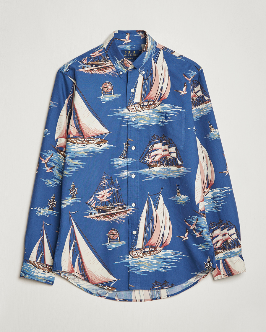 Hombres | Camisas | Polo Ralph Lauren | Printed Regatta Oxford Shirt Blue