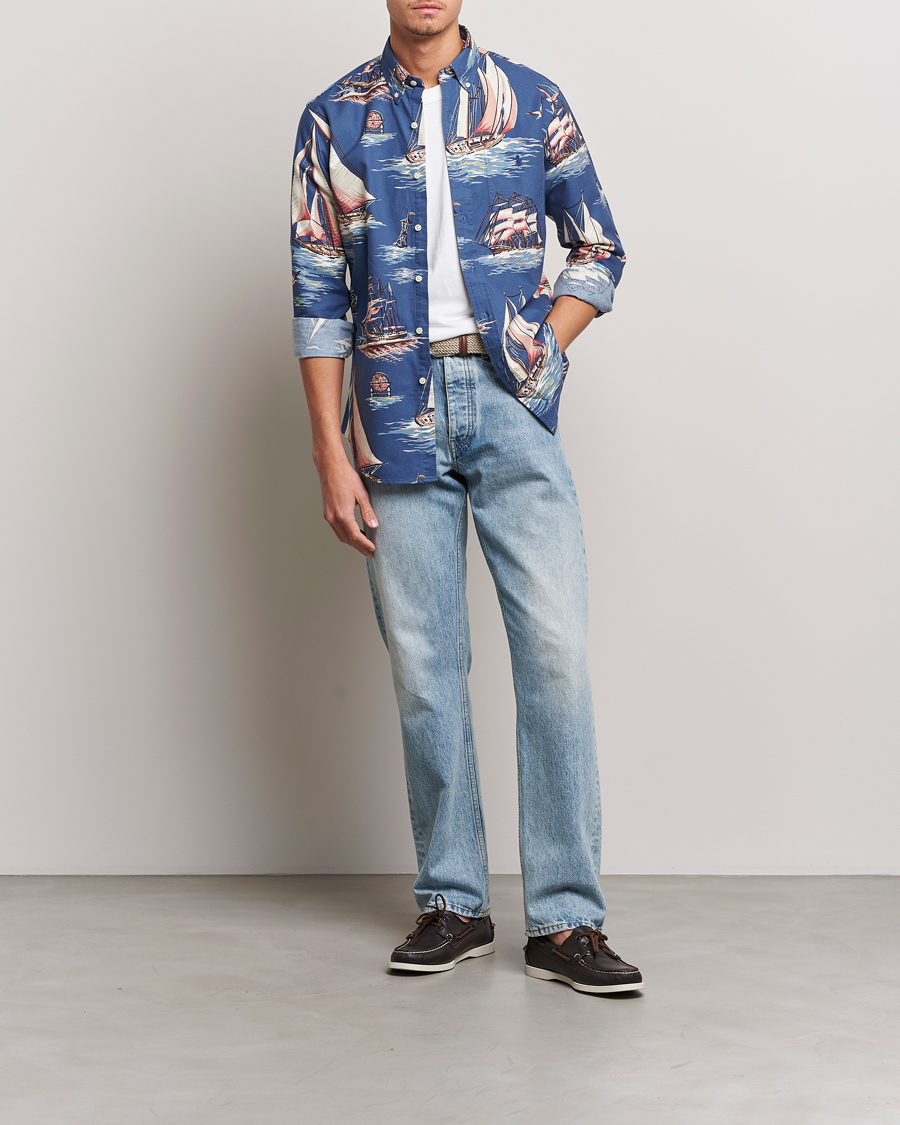 Hombres | Camisas | Polo Ralph Lauren | Printed Regatta Oxford Shirt Blue