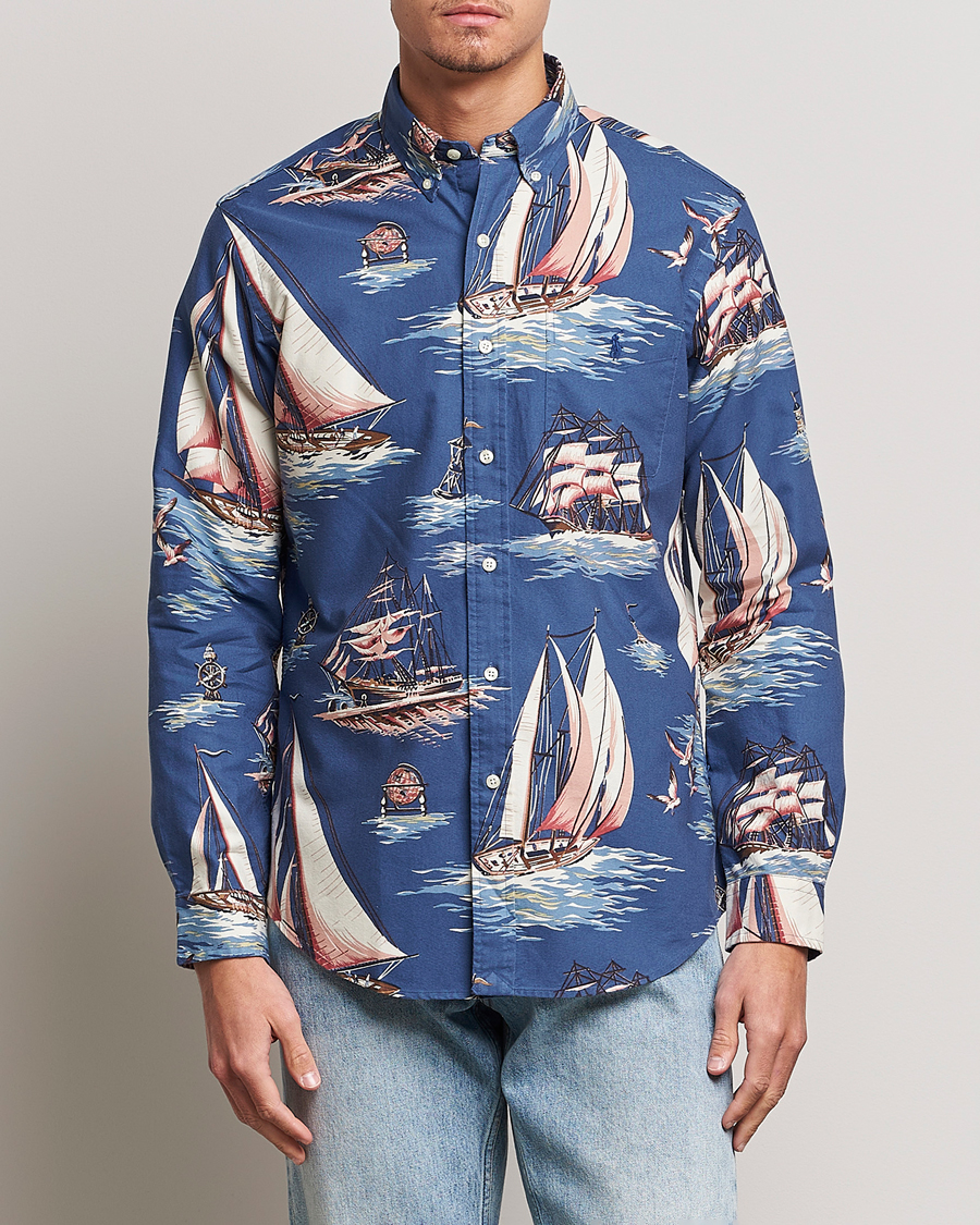 Hombres | Camisas | Polo Ralph Lauren | Printed Regatta Oxford Shirt Blue