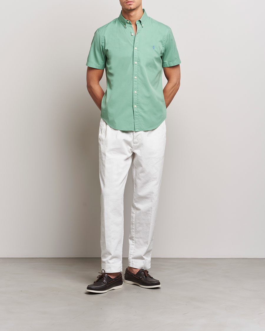 Hombres | Camisas | Polo Ralph Lauren | Twill Short Sleeve Shirt Faded Mint
