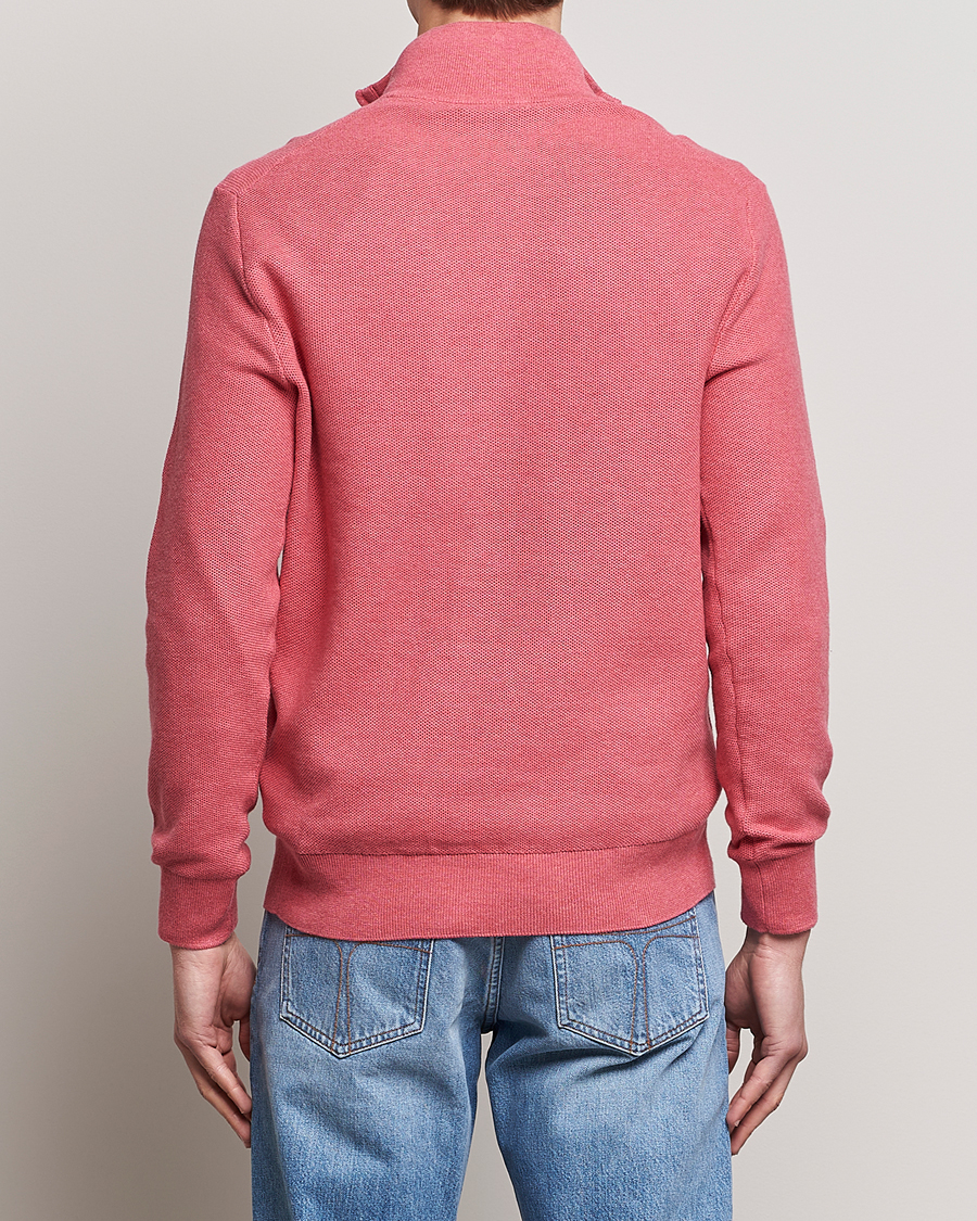 Hombres | Jerséis y prendas de punto | Polo Ralph Lauren | Textured Half-Zip Red Sky Heather