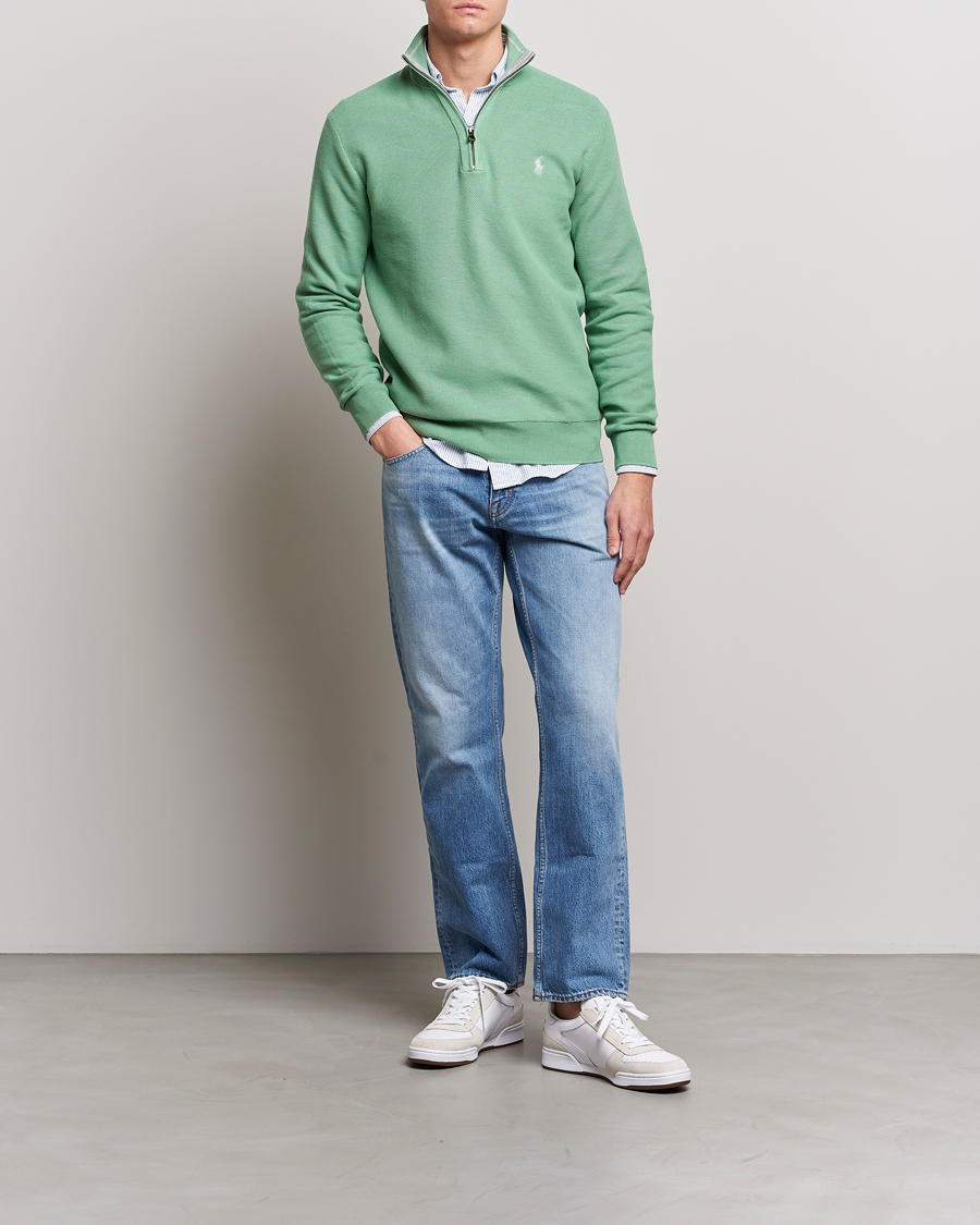 Hombres | Jerséis y prendas de punto | Polo Ralph Lauren | Textured Half-Zip Pistachio Green