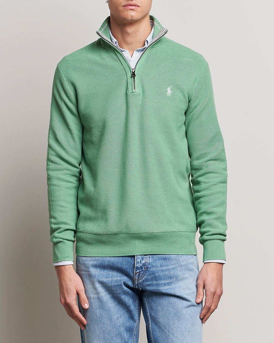 Hombres | Jerséis y prendas de punto | Polo Ralph Lauren | Textured Half-Zip Pistachio Green