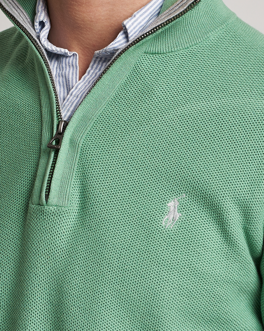 Hombres | Jerséis y prendas de punto | Polo Ralph Lauren | Textured Half-Zip Pistachio Green