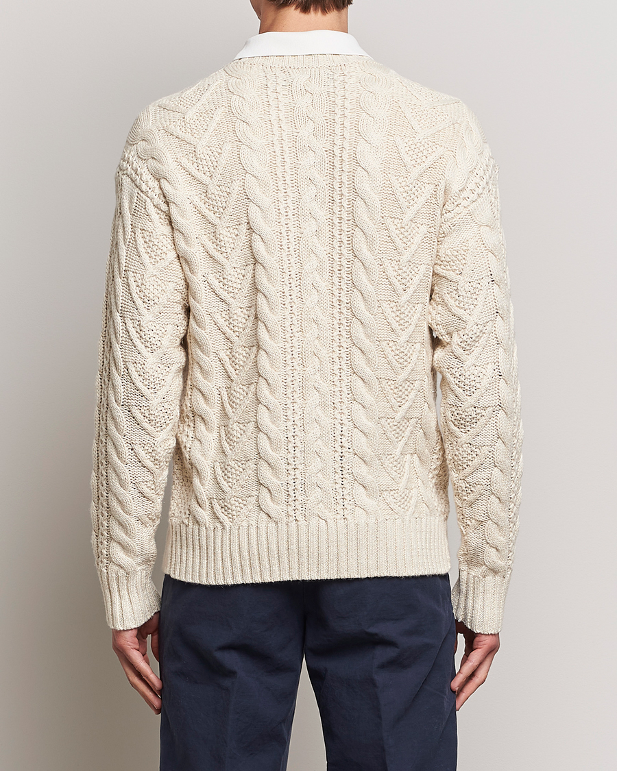 Hombres | Jerséis y prendas de punto | Polo Ralph Lauren | Knitted Fishermen Sweater Cream