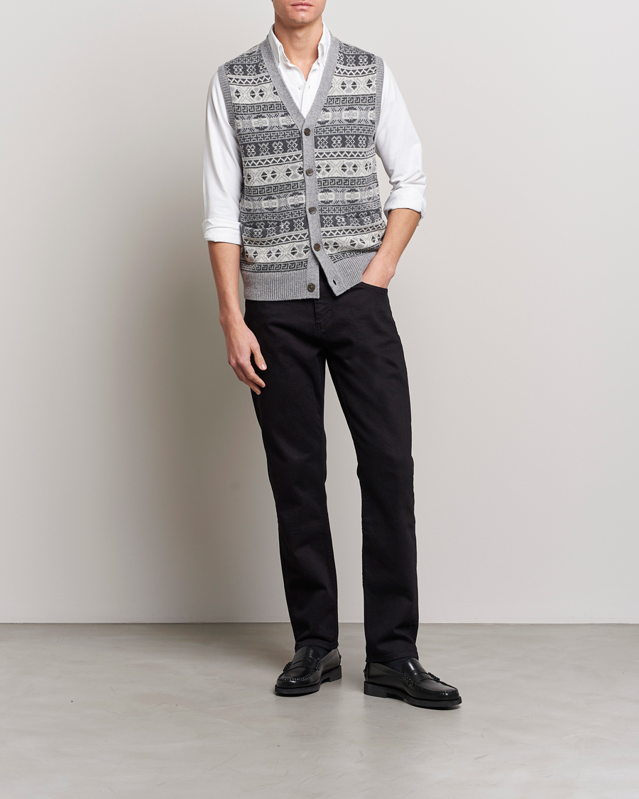 Hombres | Jerséis y prendas de punto | Polo Ralph Lauren | Knitted Fairisle Vest Grey