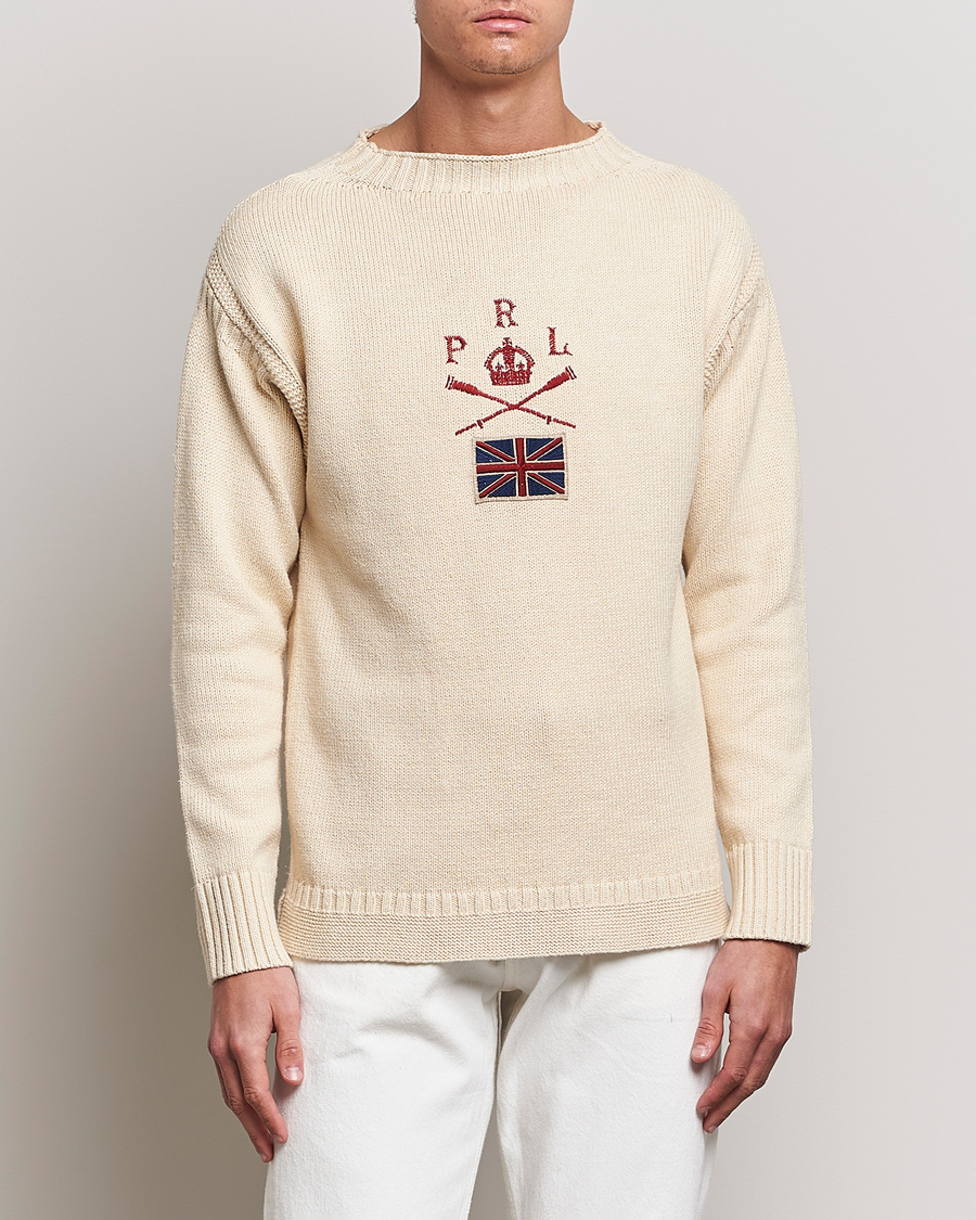 Hombres | Jerséis y prendas de punto | Polo Ralph Lauren | Knitted Anchor Sweater Cream