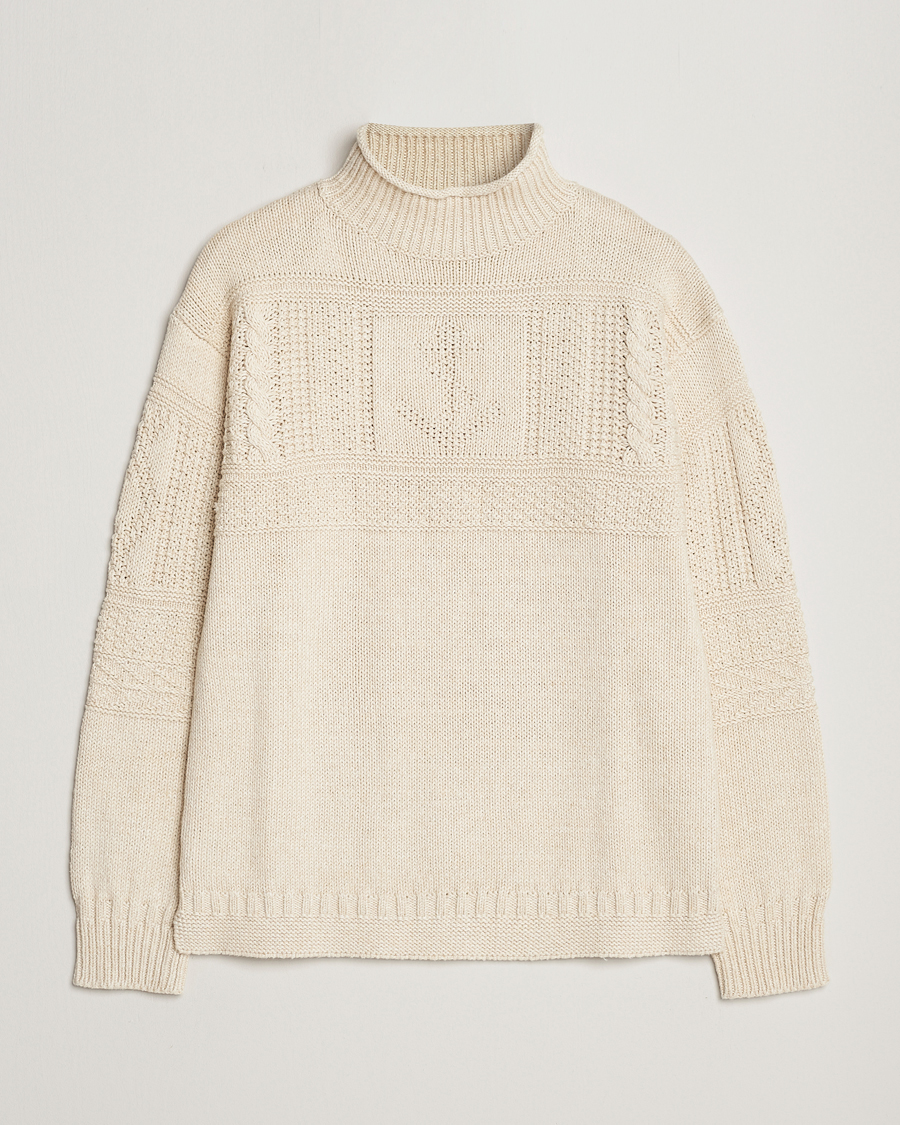 Hombres | Jerséis y prendas de punto | Polo Ralph Lauren | Knitted Fishermen Sweater Cream