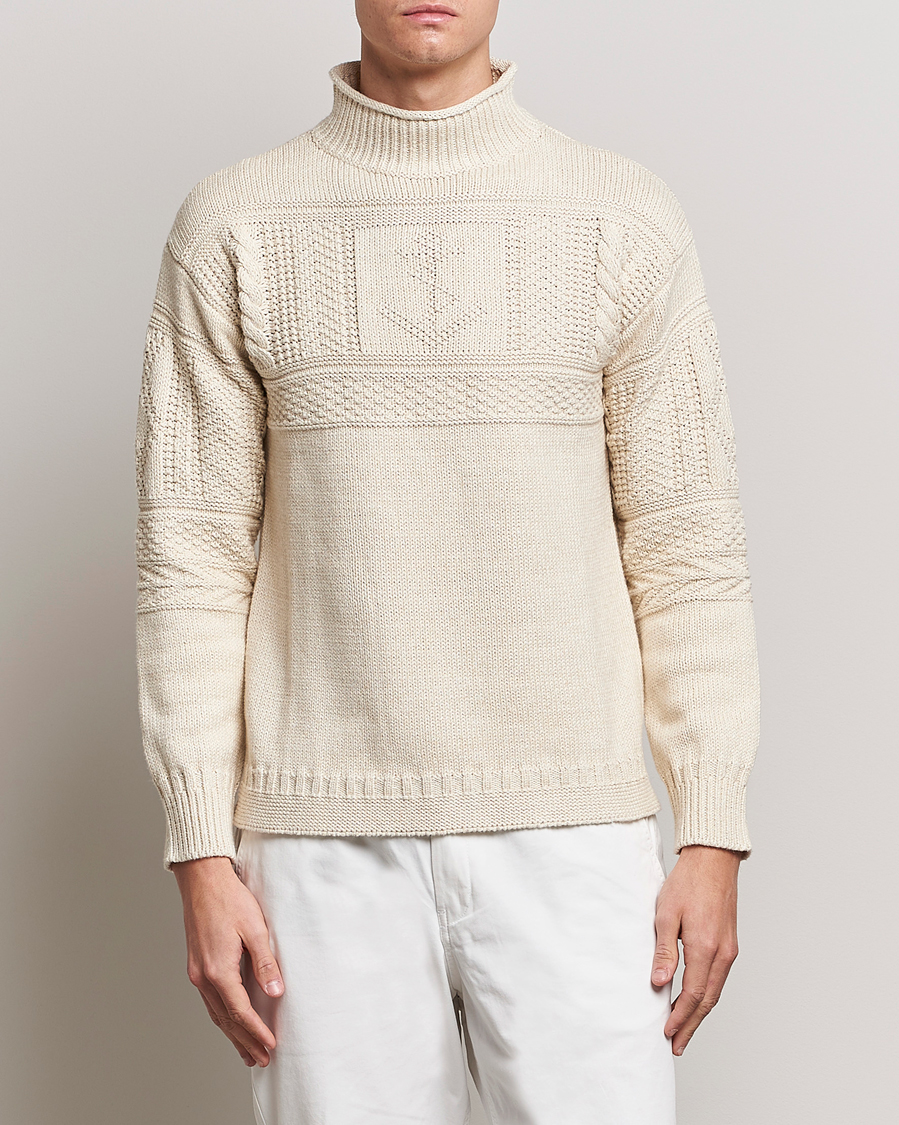 Hombres | Jerséis y prendas de punto | Polo Ralph Lauren | Knitted Fishermen Sweater Cream