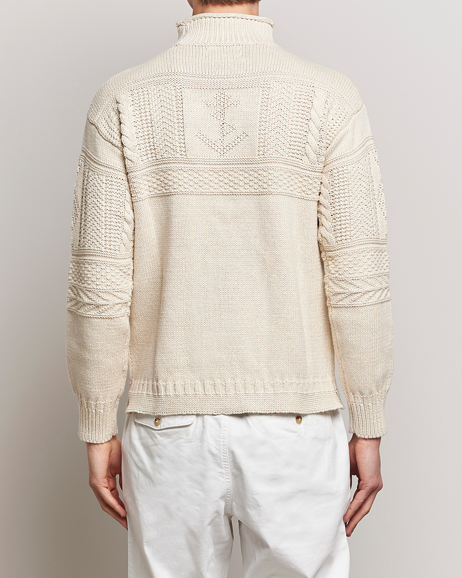 Hombres | Jerséis y prendas de punto | Polo Ralph Lauren | Knitted Fishermen Sweater Cream