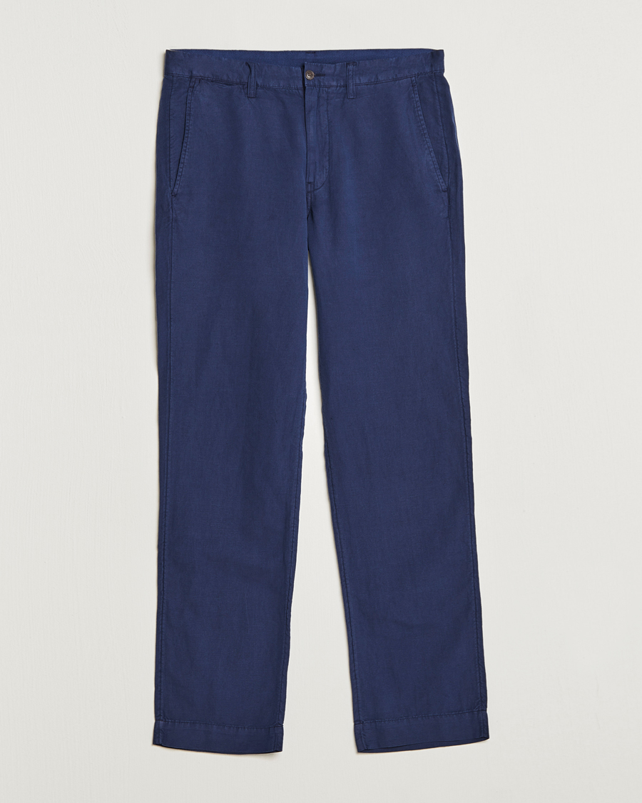 Hombres | Pantalones | Polo Ralph Lauren | Cotton/Linen Bedford Chinos Newport Navy